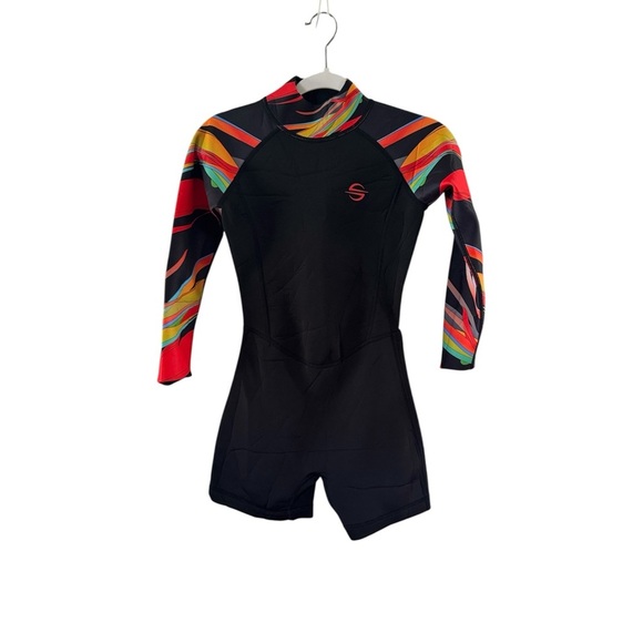 Platinum sun, black, short, neoprene, wet suit, swimsuit size small - Picture 1 of 3